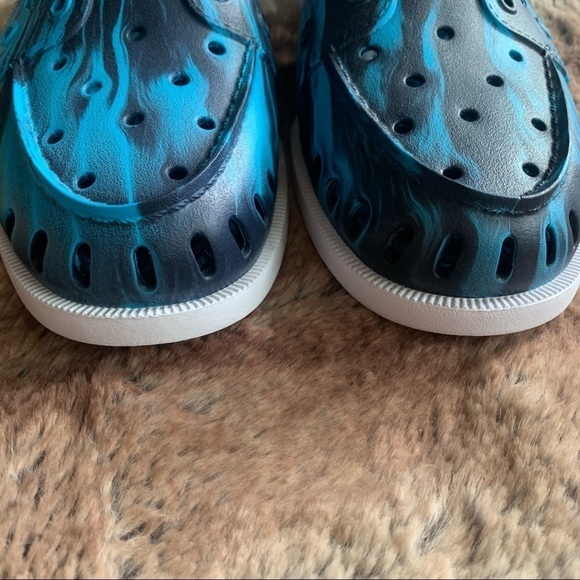 Sperry Original Float Marbled Blue Boat Shoes - Picture 3 of 6